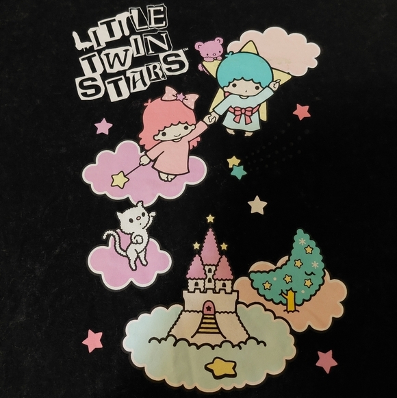 Little Twin Stars X Hello Kitty Forever 21  Gray Long Sleeve T-Shirt Size Medium - Picture 4 of 8